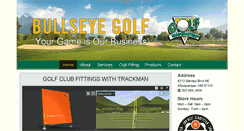 Desktop Screenshot of bullseyegolfhq.com
